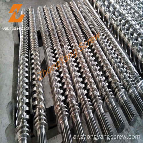 Plastic Machinery Bimetallic Conical Twin Screw and Barrel